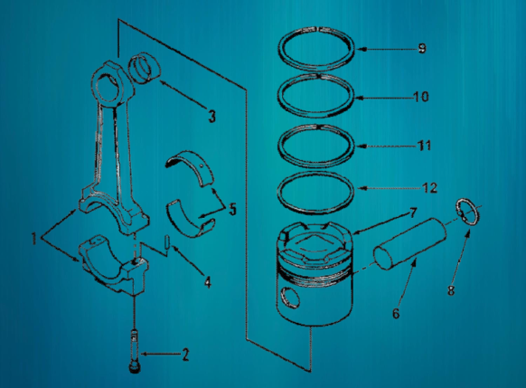 Exploded View of Piston Assembly
